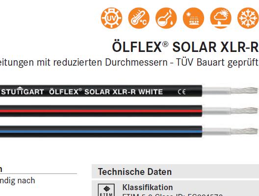 LAPPKABEL OLFLEX SOLAR XLR-R